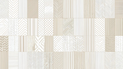 Abstract Geometric Patterned Tiles Design