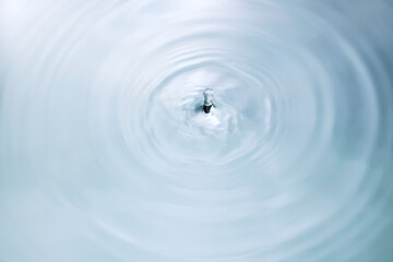 水面に雫