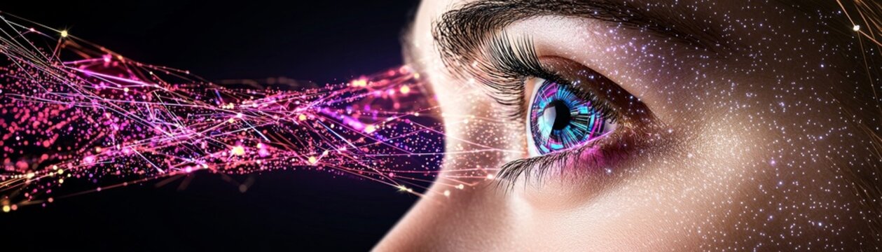 Ai-driven hyperrealistic augmentation of human perception futuristic digital realm gigapixel visuals artistic perspective