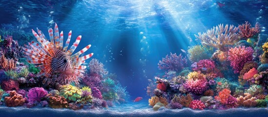 Vibrant Underwater Paradise: A Colorful Coral Reef
