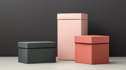 Luxury product packaging showcase modern studio photography minimalist environment macro view quality concept