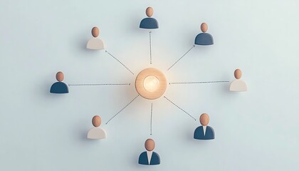 Teamwork Network with Centralized Light.