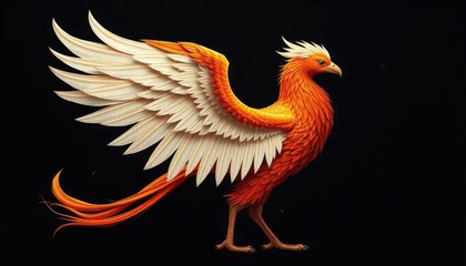 Obraz premium Fiery Phoenix Profile