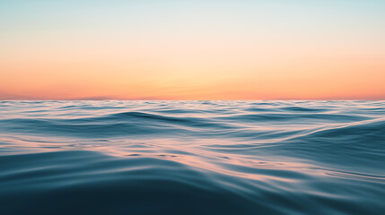 Obraz premium Serene Sunset Ocean Waves A Peaceful Seascape at Dusk