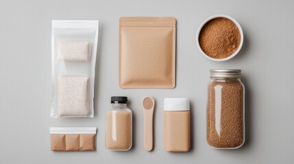 Innovative product packaging design for eco-friendly products minimalist style modern environment