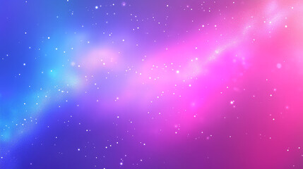 Fototapeta premium Cosmic Nebula Vibrant Pink and Blue Galaxy Background