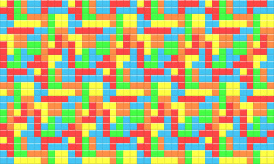 Background image of blocks arranged, material, colorful