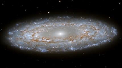 Elliptical galaxy in deep space. (8)