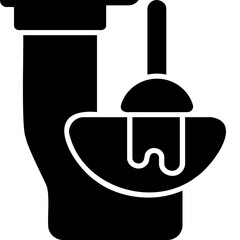 Toilet Clogged Illustration