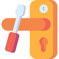 Door Handle Repair Illustration