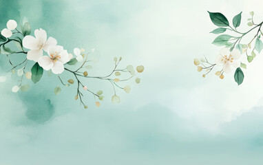 Retro style floral texture art background