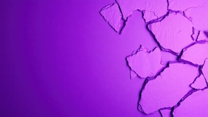 Obraz premium Deep purple lilac background. Gradient. Toned rough rock texture. Close-up. Colorful stone background with space for design.