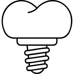 Dental Implant Icon