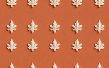 Retro style floral texture art background