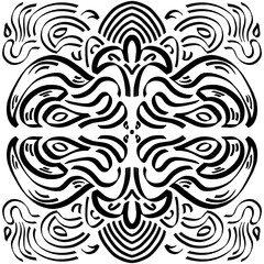 Fototapeta premium Abstract Tiger Tribal Pattern