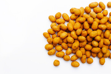 Coconut cream coated peanuts snack