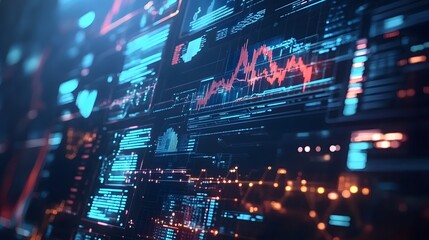 Ai-driven financial analytics data visualization digital environment graphical insights