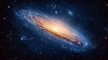 Fototapeta premium Spiral galaxy in deep space. (103)