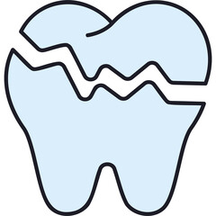 Broken Tooth Sticker