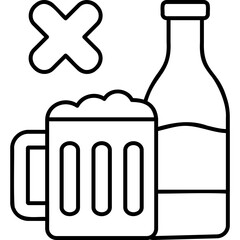 No Alcohol Icon