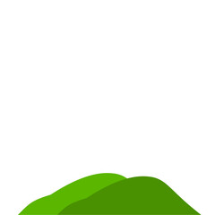 Fototapeta premium Green Mountain Illustration