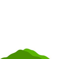 Fototapeta premium Green Mountain Illustration