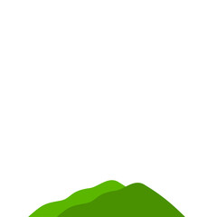 Fototapeta premium Green Mountain Illustration