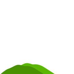 Fototapeta premium Green Mountain Illustration