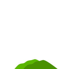 Fototapeta premium Green Mountain Illustration