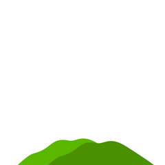 Fototapeta premium Green Mountain Illustration