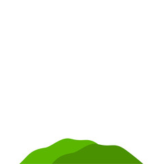 Fototapeta premium Green Mountain Illustration