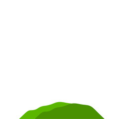 Fototapeta premium Green Mountain Illustration