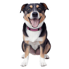 Dog isolated on white background