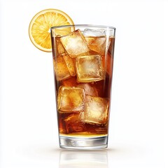 coke with ice and lemon