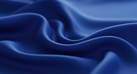 Obraz premium Wavy Blue Fabric Texture Background for Elegant Designs and Decoration