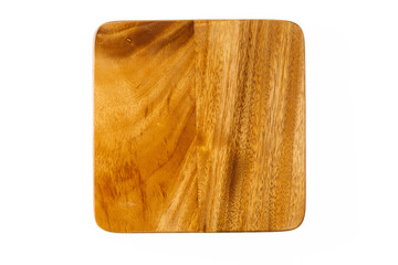 Wooden Square Serving Board for Kitchen Use, Rustic Style, Natural Finish