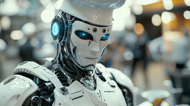 Futuristic Android: Advanced Robotics and Artificial Intelligence in Modern Technology