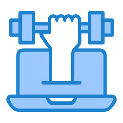 Obraz premium Virtual Fitness Class Icon