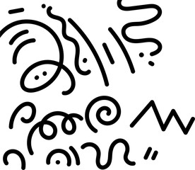 seamless lines, shape, circle, doodle, dot. abstract background in a minimalist style. monochrome pattern for print, paper, web design.  art illustration.