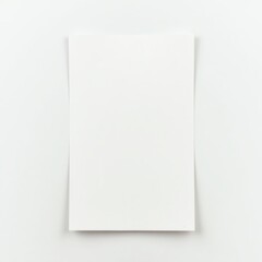 Fototapeta premium A blank white sheet of paper for creative design and documentation.