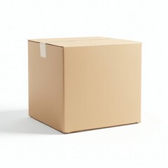 A plain cardboard box ready for shipping or storage.