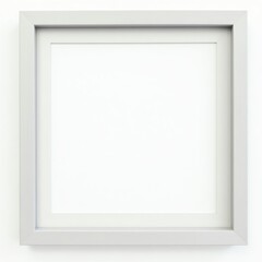 Fototapeta premium Empty squared frame with a minimalist design for artwork display.