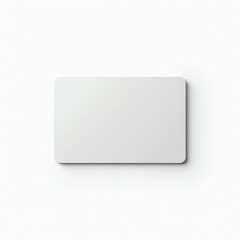 Minimalist blank card template for branding and design purposes.