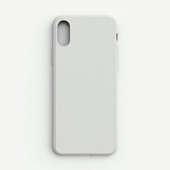 Minimalist phone case design in a neutral color on display.