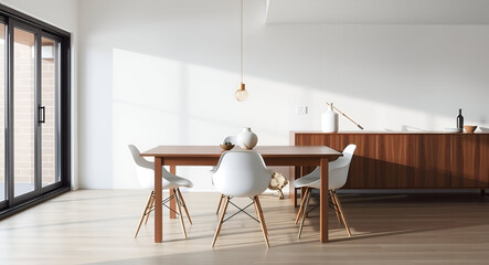Sun-Drenched Minimalist Workstation
