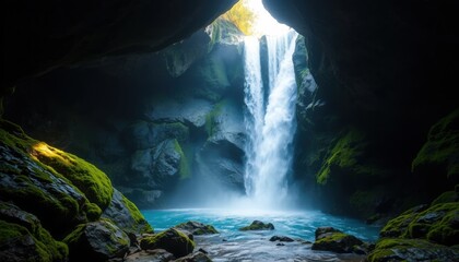 Hidden Waterfall Cave Nature's Serene Oasis