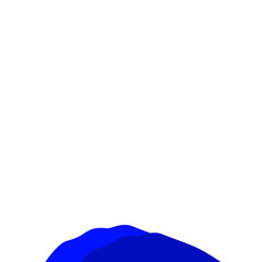 Dark Blue Mountain Illustration