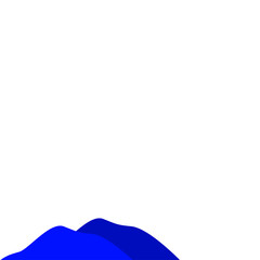 Dark Blue Mountain Illustration