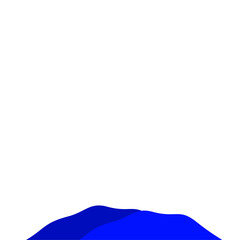 Dark Blue Mountain Illustration