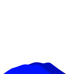 Dark Blue Mountain Illustration